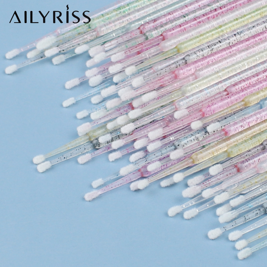 Eyelash Extension Remover - Tek kullanımlık Kirpik Fırçaları Çubukla 100