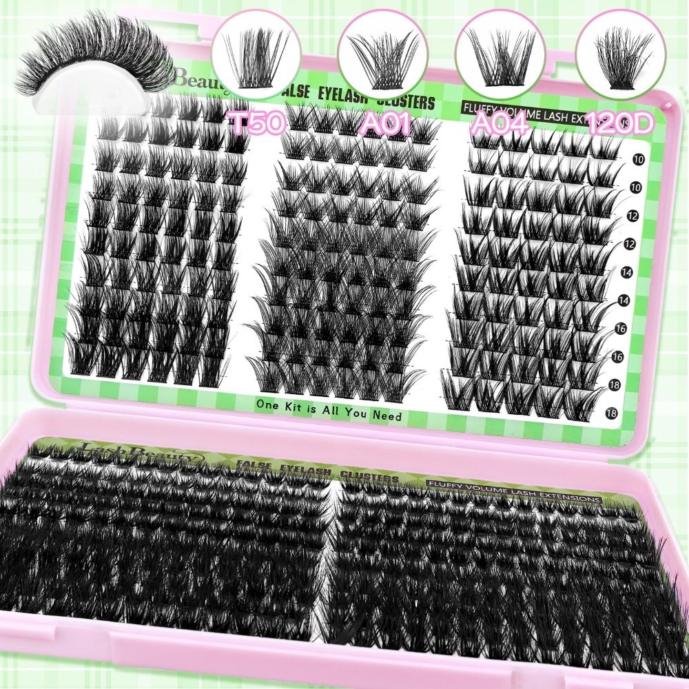 Eyelash Extension Wispy - Doğal Görünümlü Takma Kirpikler, Sık ve