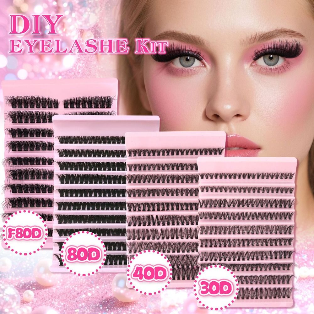 Eyelash Extension Wispy - Doğal Görünümlü Takma Kirpikler, Sık ve